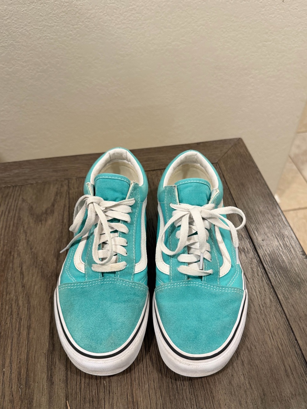 Vans Old Skool Aqua/Turquoise Sneakers Women’s Size 9.5
